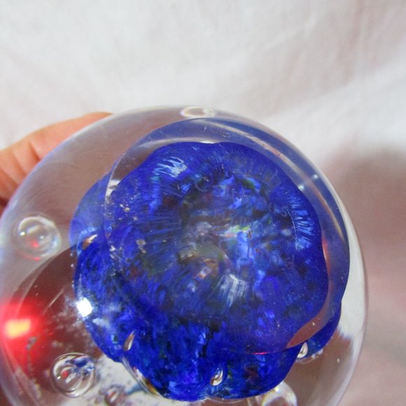 CAITHNESS SCOTLAND GLASS Studio Art MYRIAD Paperweight Ornament SWIRLY Sculpture - Picture 4 of 4